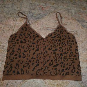Brown Crop Top